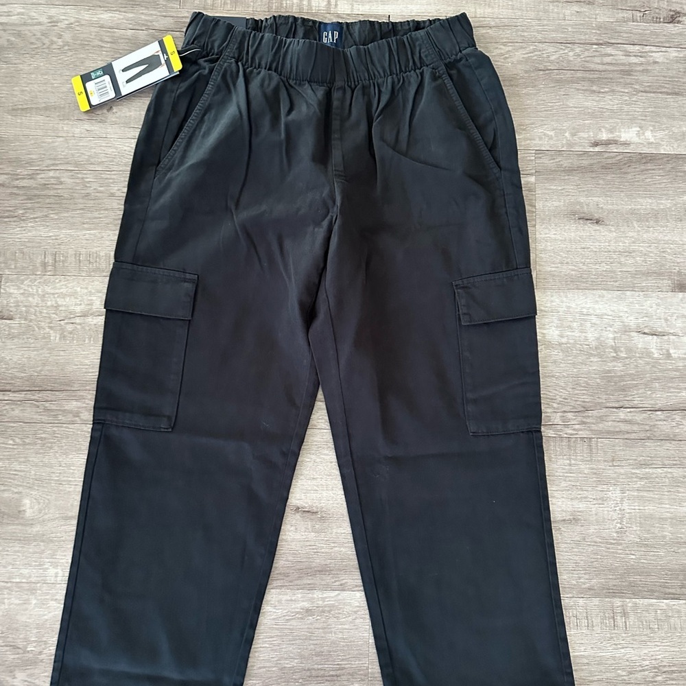NWT GAP Twill Cargo Pants Black Women S - Picture 4 of 11